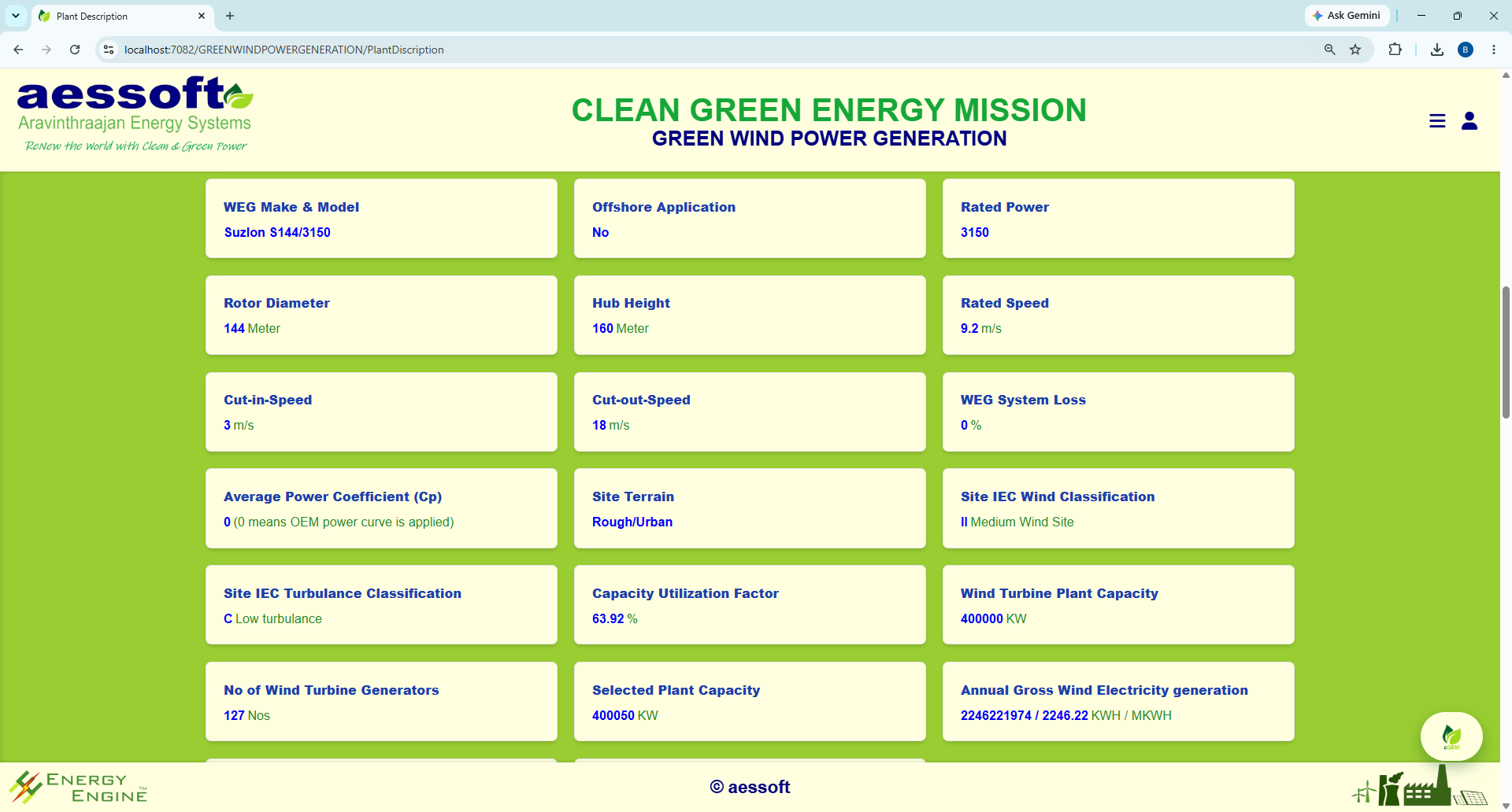 Energy engine product preview